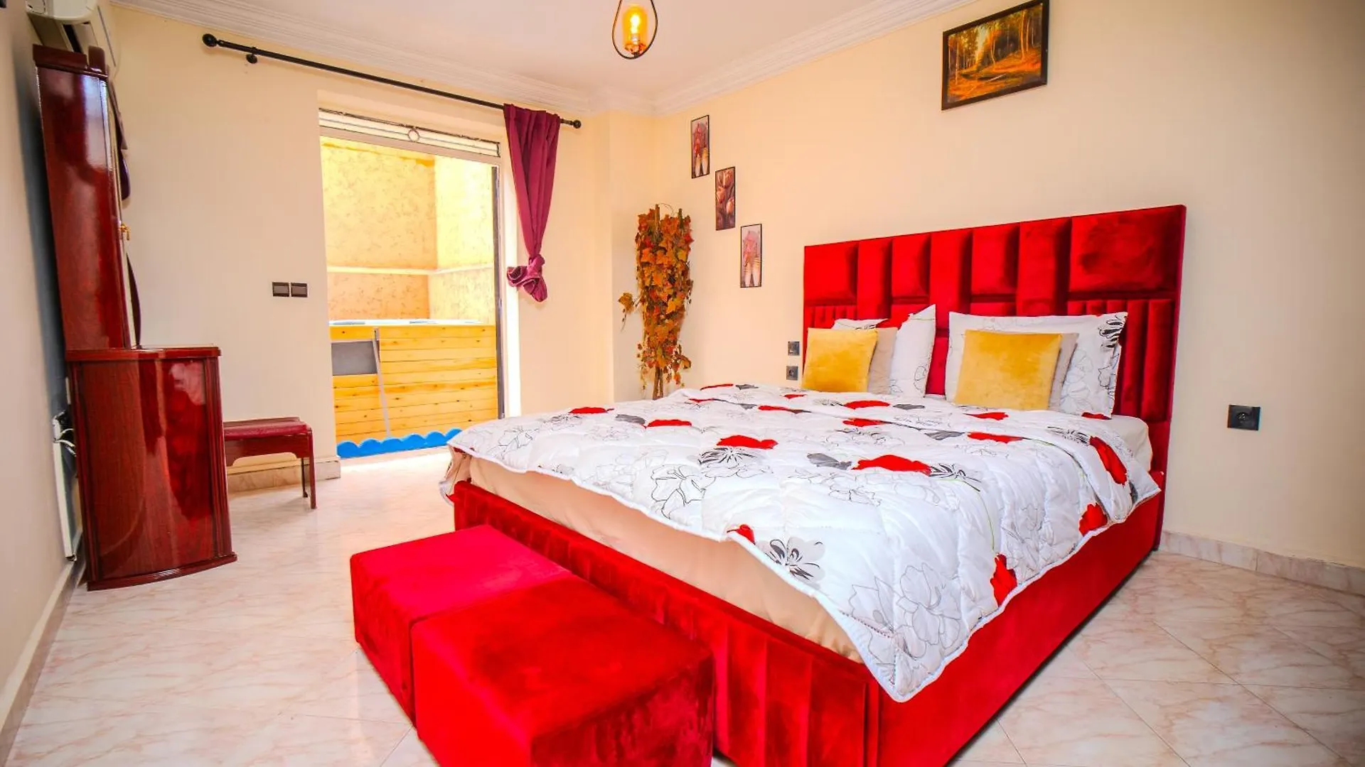 מרקש Etage Villa Avec Jardin Et Piscine Prive דירה